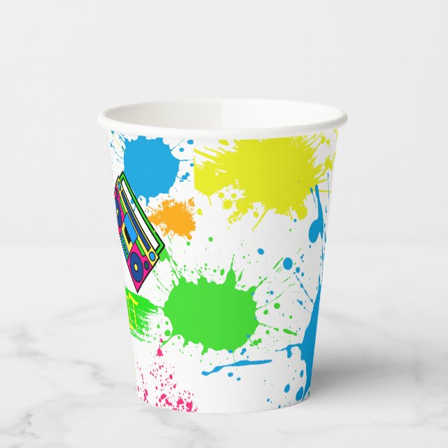 TWO LEGIT TO QUIT 2nd Birthday Colorful  Paper Cups (Left)