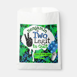 Two Legit to Quit Retro Hip Hop Birthday Favor Bag