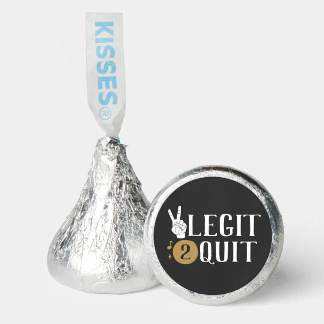 Two Legit to Quit Second Birthday  Hershey®'s Kisses® (Front)