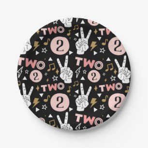 Two Legit to Quit Second Birthday Paper Plates