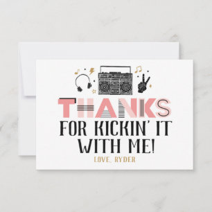 Two Legit to Quit Second Birthday Thank You Card