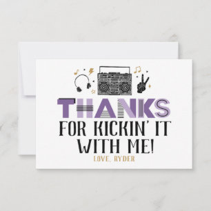 Two Legit to Quit Second Birthday Thank You Card