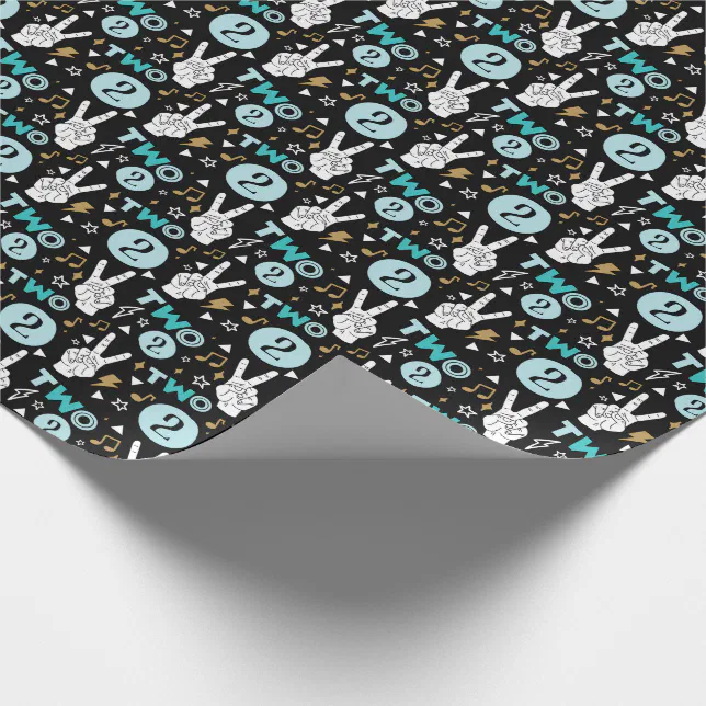 Two Legit To Quit Second Birthday Wrapping Paper Zazzle 