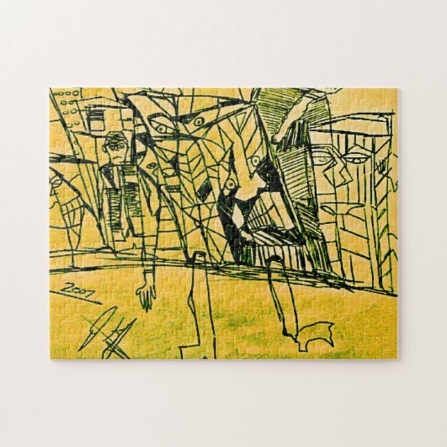 TWO LEGS CITY JIGSAW PUZZLE (Horizontal)
