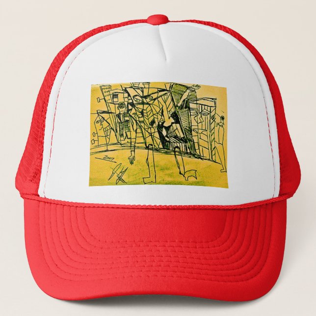 TWO LEGS CITY TRUCKER HAT (Front)