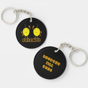 Two lemons keychain