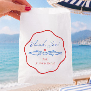 Two Less Fish Bridal Shower Thank You Favor Bag