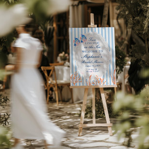 Two Less Fish in the Sea Bridal Shower Welcome Foam Board