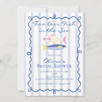 Two less fish in the sea coastal Bridal Shower