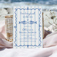 Two less fish in the sea coastal Bridal Shower