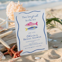Two less fish in the sea coastal Bridal Shower