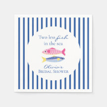 Two less fish in the sea coastal Bridal Shower