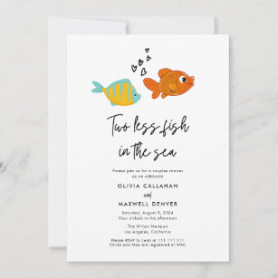 Two Less Fish Invitations & Invitation Templates