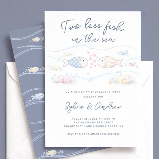 Two Less Fish in the Sea Engagement Invite (Creator Uploaded)