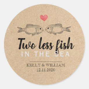 .com: Cake Toppers Personalized Custom Two Less Fish in the
