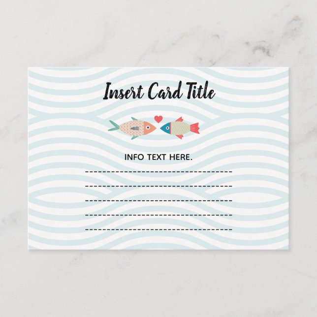 Two less fish in the sea insert card 2 (Front)