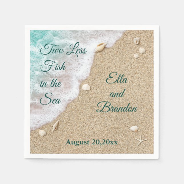 Two Less Fish in the Sea Napkins (Front)