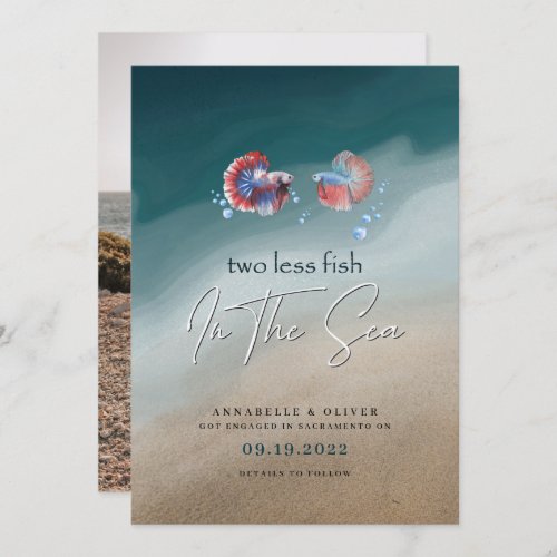 Two Less Fish In The Sea  Photo Engagement   Announcement