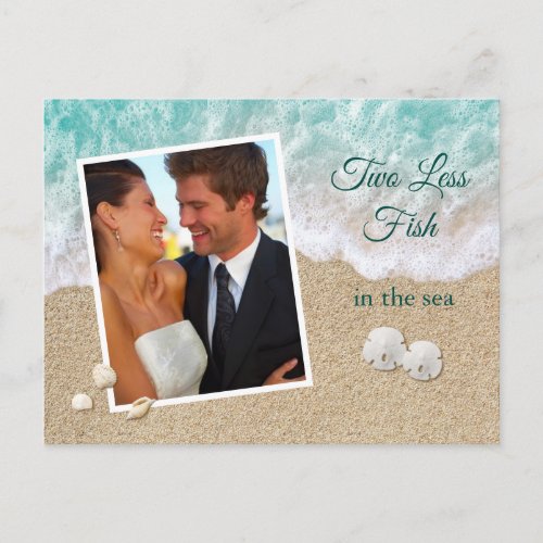 Two Less Fish in the Sea Save the Date Photo Postcard