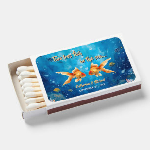 Two Less Fish In The Sea Underwater Wedding Matchboxes