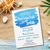 Two Less Fish in the Sea Wedding Shower Invitation — TidyLady