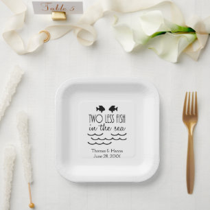 Two Less Fish in the Sea Wedding Paper Plates