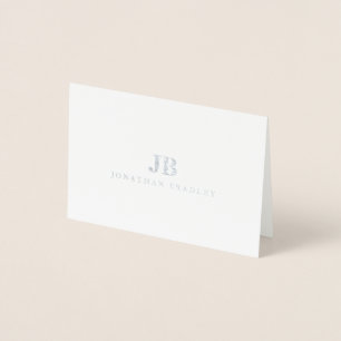 Two Letter Monogram Name Thank You Card
