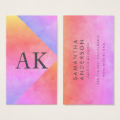 Two Letter Monogram Vibrant Colors (Front & Back)