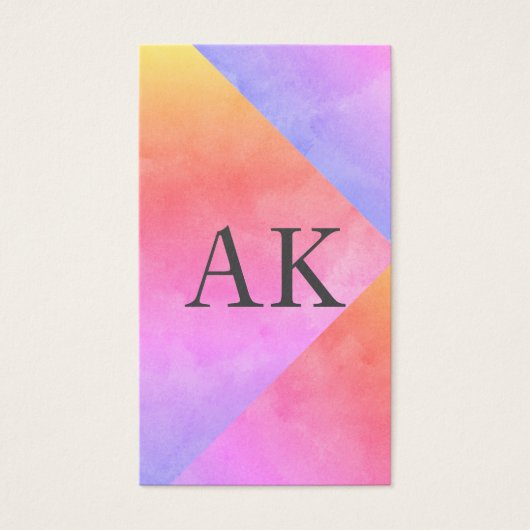Two Letter Monogram Vibrant Colors (Front)