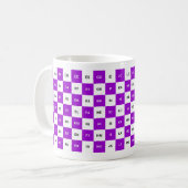 Two Letter Words  Purple and white Intrl. version Coffee Mug (Front Left)