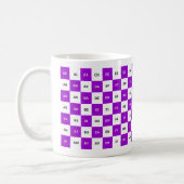 Two Letter Words  Purple and white Intrl. version Coffee Mug (Left)