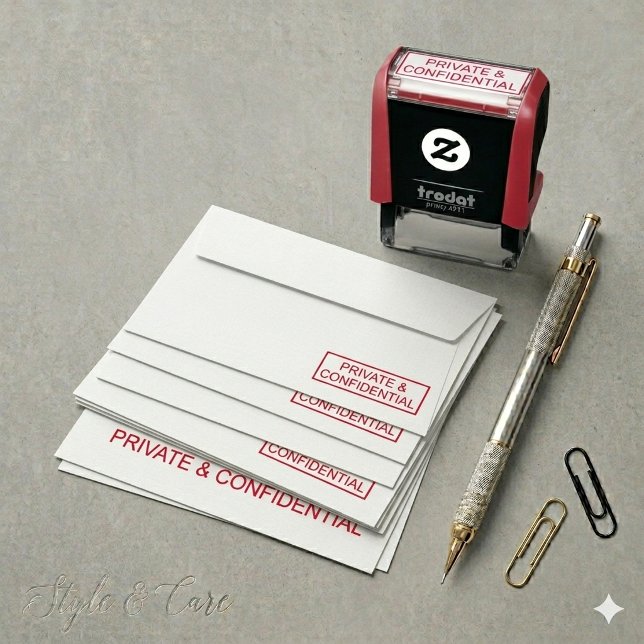 Two Line PRIVATE & CONFIDENTIAL Personalized Self-inking Stamp (Two Line PRIVATE & CONFIDENTIAL Personalized Self-inking Stamp)