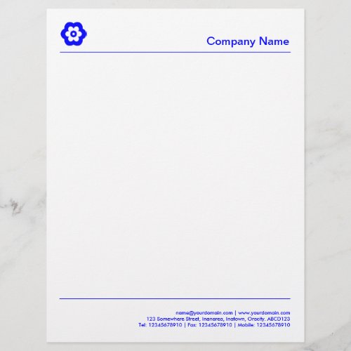 Two Lines _ All Blue Letterhead