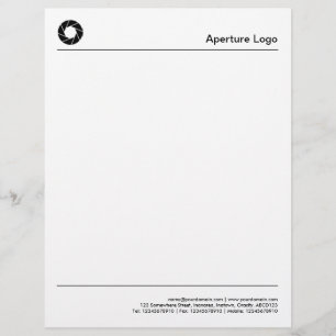 Two Lines - Aperture Logo Letterhead