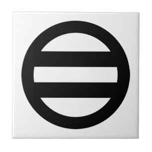 Two lines, encircled tile