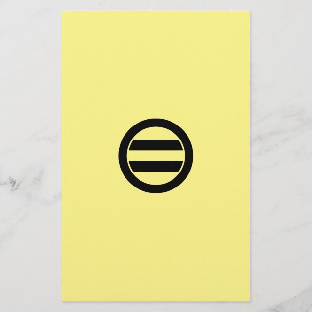 Two lines in circle stationery (Front)