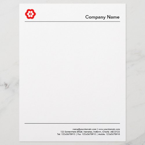 Two Lines Letterhead