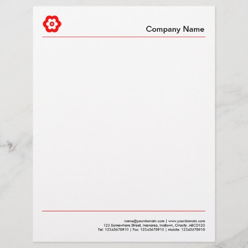 Two Lines _ Red Letterhead