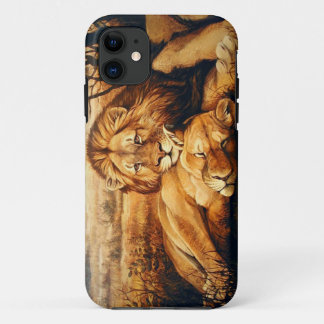 Two Lion couple iPhone 11 Case