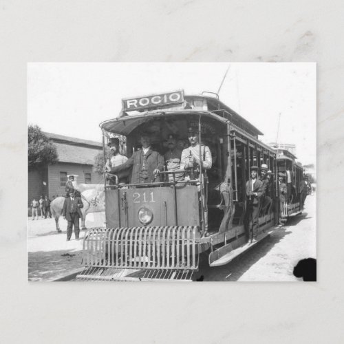 Two Lisbon electric cars 1912 Postcard