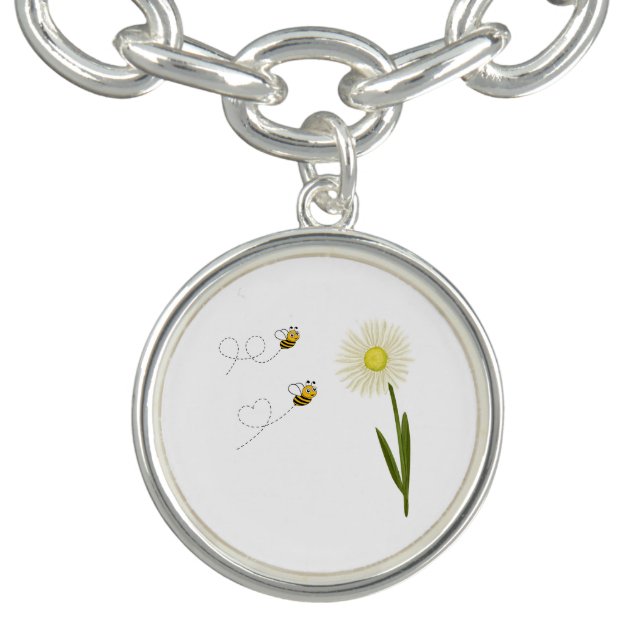 Two little and cute bees bracelet (Design)