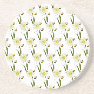 Two little and cute bees coaster