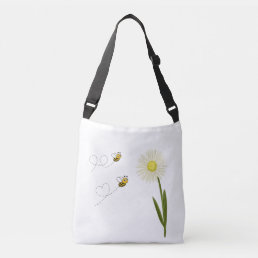 Two little and cute bees crossbody bag