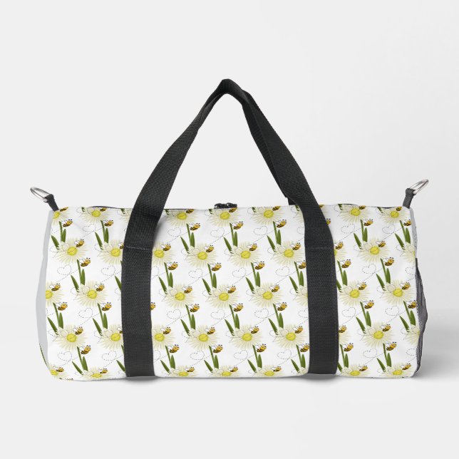 Two little and cute bees duffle bag (Front)