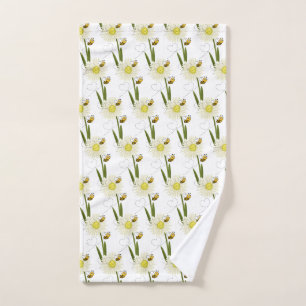 Two little and cute bees hand towel 