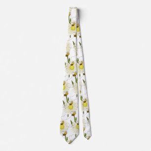 Two little and cute bees neck tie