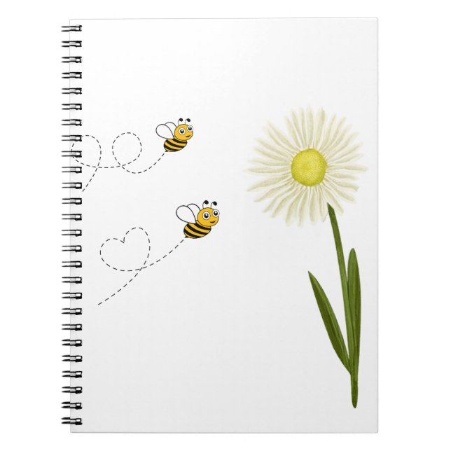 Two little and cute bees notebook (Front)