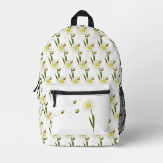 Two little and cute bees printed backpack