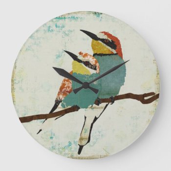 Two Little Birds Clock by NicoleKing at Zazzle