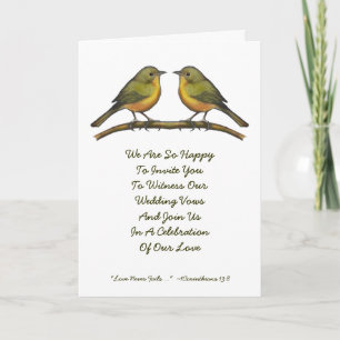 Two Little Birds: Simple Elegant Wedding Invite